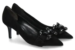 Best Kennel & Schmenger Pumps ROME SAMTZIEGE LEDER SCHWARZ Damen Pumps