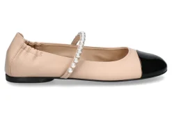 Clearance Ballerina BILLY Softlack/Nappa- schwarz/nude Damen Ballerinas