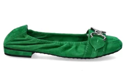 Clearance Ballerina MALU SAMTZIEGE LEAF SILVER Damen Ballerinas