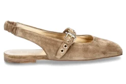 Best Sling- Ballerina LEILA SUEDE- nuts/gold Damen Ballerinas