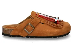 Discount Pantolette DANDARA FRANGE SUEDE- setter/cognacbraun Damen Pantoletten | Hausschuhe