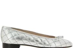 Fashion Ballerina MEFY LAMINATO ARGENTO Damen Ballerinas