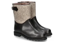 Fashion Herren- Stiefel gefüttert SENNER JUCHTENLEDER/WOLLFILZ- mocca/grau Herren Stiefeletten / Stiefel | Warmgefüttert
