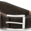 Hot Herren-Gürtel CHINO VELOURS- mocca/ dunkelbraun Damen Gürtel | Gürtel