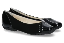 Best Ballerina NAPLACK CAMOSCIO NERO Damen Ballerinas