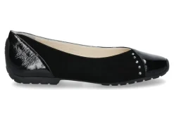 Best Ballerina NAPLACK CAMOSCIO NERO Damen Ballerinas