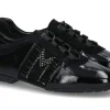Fashion Sneaker gefüttert CLAUDIA LACK SWAROVSKI Damen Schnürschuhe | Warmfutter