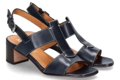 Discount Sandalette LEATHER BLUE (38) Damen Sandalen