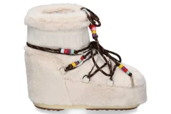 Clearance Bootie ICON LOW FAUX FUR BEADS- cream Damen Booties | Warmfutter