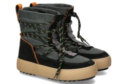 New Snowboots SLIP ON SPORT KHAKI ORANGE Herren Stiefeletten / Stiefel