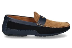 Discount Loafer BAVIERA BLU SCURO MARRONE Herren Slippers | Mokassins