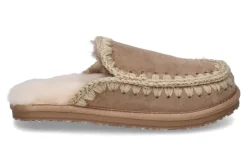 Best Pantolette gefüttert SLIPPER FULL ESKIMO STITCH- camel Damen Pantoletten | Hausschuhe