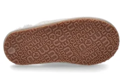 Best Pantolette gefüttert SLIPPER FULL ESKIMO STITCH- silber Damen Pantoletten | Hausschuhe