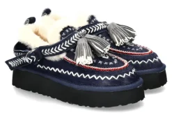 Clearance Bootie gefüttert NAVY BLUE Damen Booties | Warmfutter
