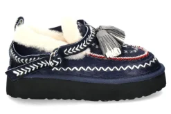 Clearance Bootie gefüttert NAVY BLUE Damen Booties | Warmfutter