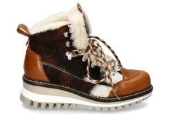 Clearance Boots gefüttert ERIKA RINDSLEDER- braun/weiss Damen Stiefel | Stiefeletten