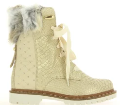 Best Stiefelette gefüttert SNAKE LOOK SAND Damen Stiefel | Stiefeletten