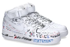 Best Nike by Sneaker AIR FORCE ONE MID WHITE Herren Sneakers