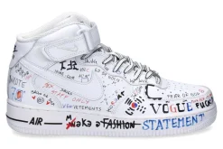 Best Nike by Sneaker AIR FORCE ONE MID WHITE Herren Sneakers