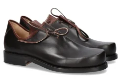 Clearance Original Haferl Trachtenschnürer FRANZ KALBSLEDER BRAUN (45) Herren Trachtenschuhe