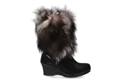 Discount Fellstiefel ANGELICA NERO ARGENTO Damen Fellstiefel