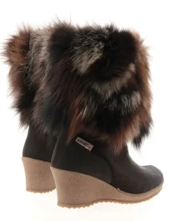 Best Fellstiefel ANGELICA BROWN Damen Fellstiefel | Keilschuhe