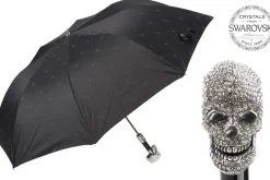 Sale Regenschirm OXFORD TOTENKOPF SWAROVSKI SILBER Damen Regenschirme | Regenschirme