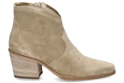 Best Cowboy Bootie SOFT SUEDE- grain beige Damen Stiefel | Stiefeletten