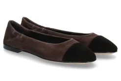 Clearance Ballerina GIORGIA CAMOSCIO- schwarz/dunkelbraun Damen Ballerinas