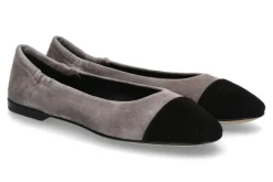 Fashion Ballerina GIORGIA CAMOSCIO- schwarz/taupe Damen Ballerinas