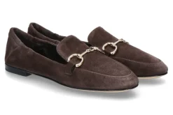 Clearance Slipper GIORGIA CAMOSCIO- coffee/dunkelbraun Damen Slipper
