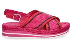Online Plateau-Sandale MILAN- lirio pink/ blanco Damen Sandalen | Keilschuhe