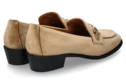 Clearance Loafer AXEL VELLUTO- volpe/ beige/ grün Damen Slipper