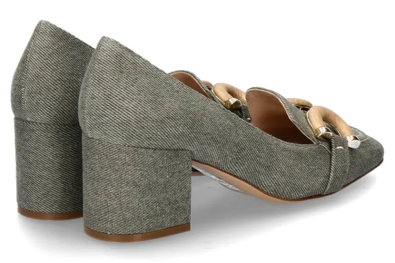 Best Pumps HARABY jeans kaki Damen Pumps