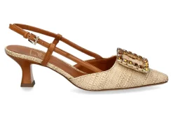 Best Slingpumps STEFI RAFFIA PAGLIA CUOIO Damen Pumps