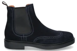 Online Chelsea Boot VELOUR BLU Herren Stiefeletten / Stiefel