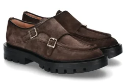 Clearance Damen- Monk FEINT VELOURSLEDER- dark brown/dunkelbraun Damen Slipper