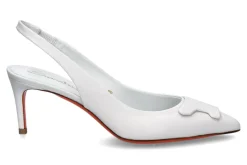 Hot Damen- Slingpumps SIBILLE NAPPA- white/weiss Damen Pumps