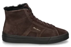 Hot Herren- High Top Sneaker gefüttert VELOUR- dark brown/dunkelbraun Herren Sneakers | Warmgefüttert