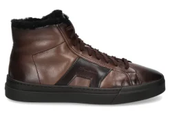 Hot Mid- Cut Sneaker gefüttert DOUBLE BUCKLE BROWN- dunkelbraun Herren Sneakers | Warmgefüttert