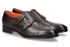 Sale Monk LEATHER BROWN Herren Schnürer | Slippers