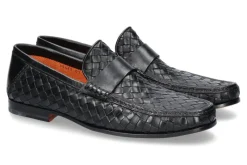 Clearance Slipper LEATHER BLACK (42½) Herren Slippers