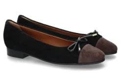 Best Ballerina CAMOSCIO NERO T.MORO Damen Ballerinas