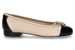 Clearance Scarparossa by Ballerina MOLLY NAPPA VERNICE- nude/ nero Damen Ballerinas