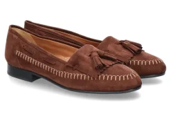 Best Loafer CAMOSCIO QUEEN CIOCCOLATO Damen Slipper | Mokassin