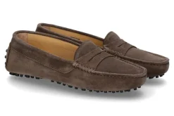 Clearance Mokassin 3051 VELOUR- tortora/braun Damen Slipper