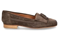 Hot Mokassin CAMOSCIO QUEEN- marrone/braun Damen Slipper | Mokassin