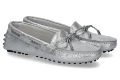 Hot Mokassin DECOUPAGE ARGENTO- silber Damen Slipper | Mokassin