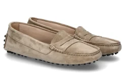Outlet Slipper GOMERA VELOURS BISCUIT Damen Slipper | Mokassin