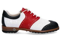 Sale Damen- Golfschuh SUSY PERFORATO BLU BIANCO ROSSO (37 ) Damen Golfschuhe